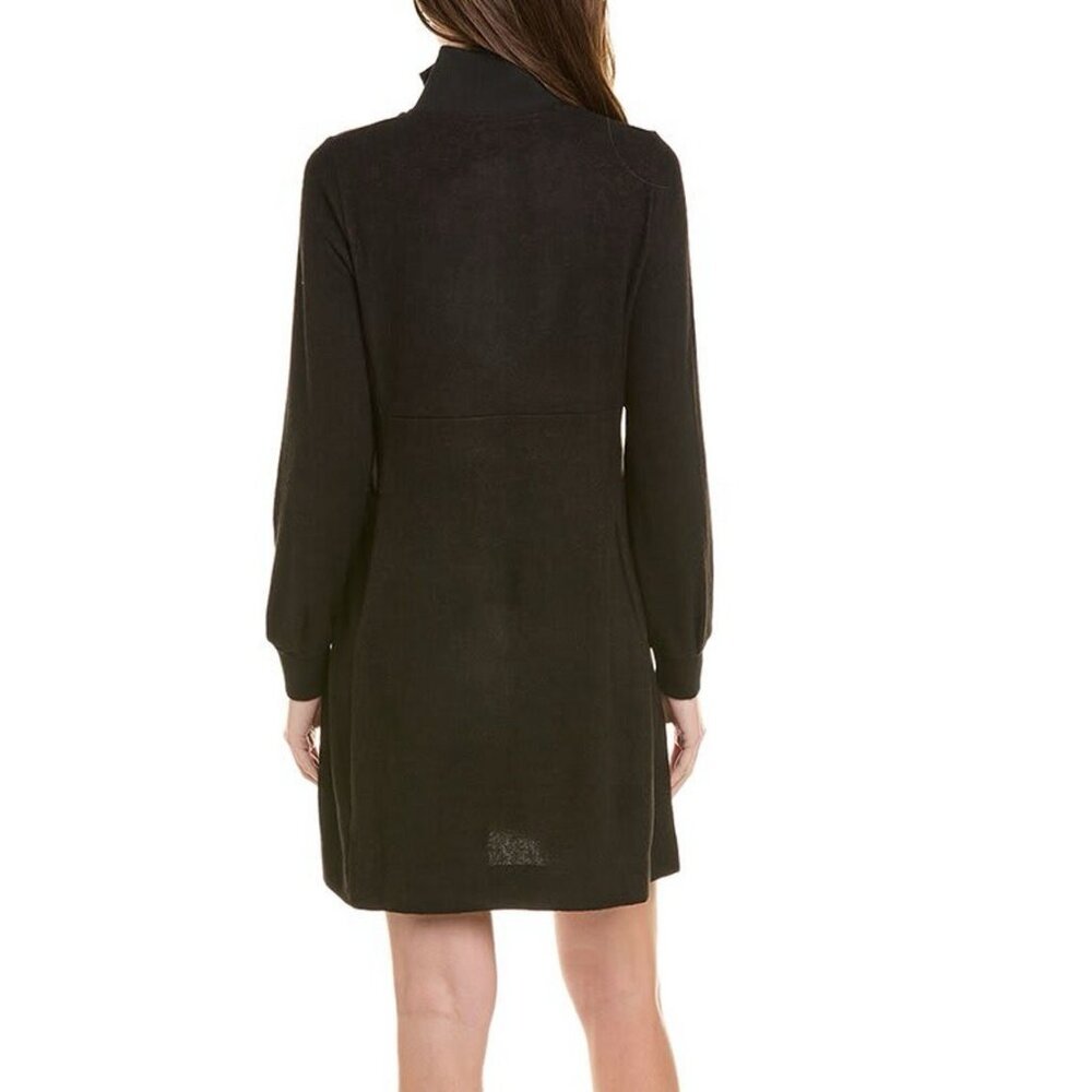 Cabi Women’s Cuddle Dress Sweater Medium Marl Knee Black Burgundy Stretch Winter - Picture 2 of 11